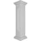 Ekena Millwork 8"W x 40"H End Newel Post with Panel, Flat Capital & Base Trim (Installation kit included) NWL08X40EPF0B0 - alternate 6
